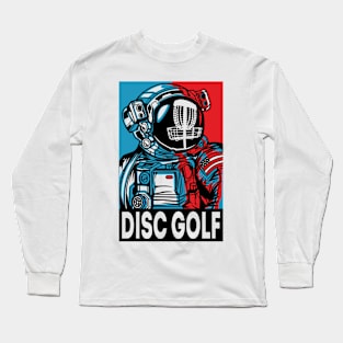 Astronaut Disc Golf Basket Long Sleeve T-Shirt